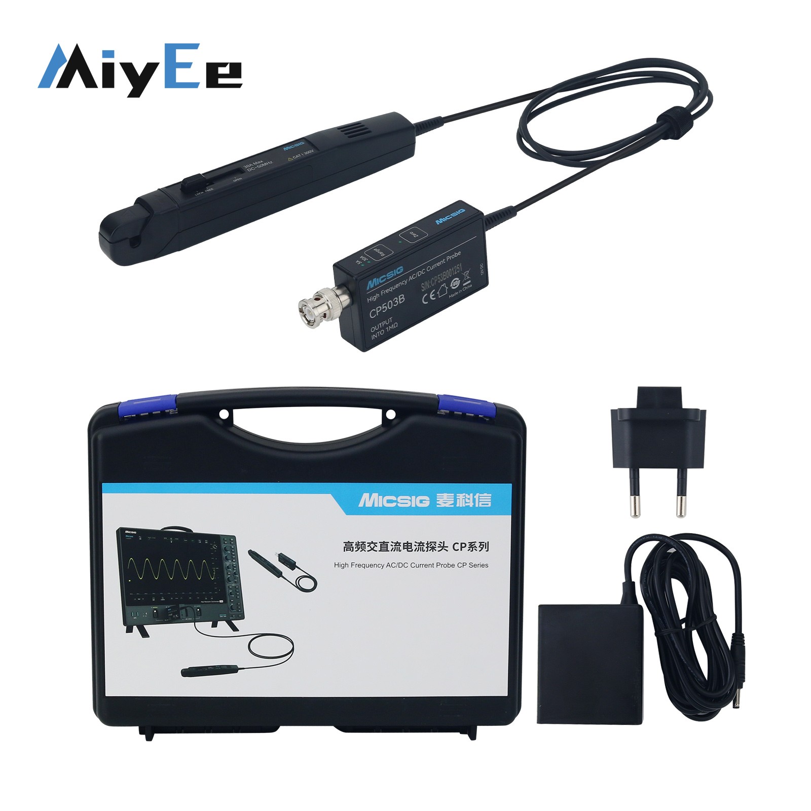 Current Probe Ac Dc 50Mhz Oscilloscope - Micsig CP503B 50MHz 5A/30A Dual Range
