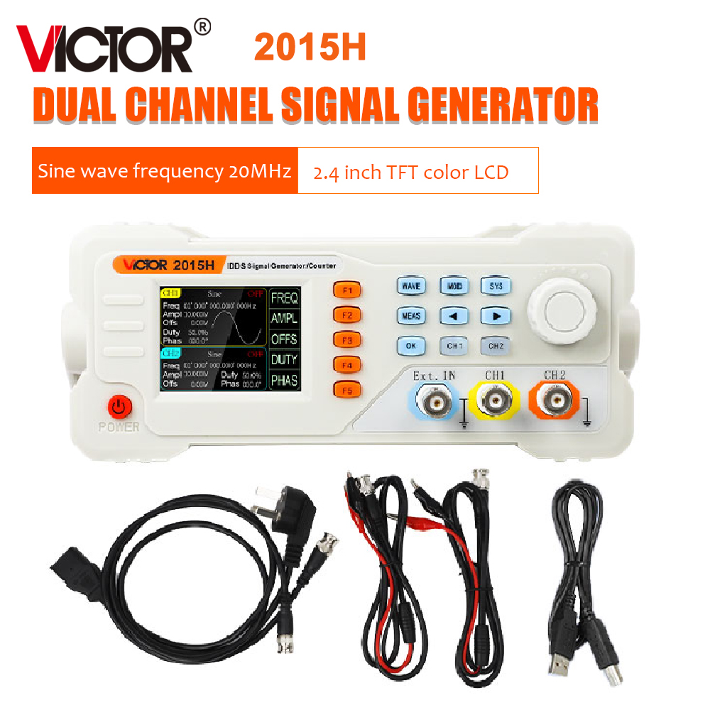Dual Channel Arbitrary Waveform Function Generator 60Mhz - RuoShui 2015H 2040H 2060H Waveform Signal