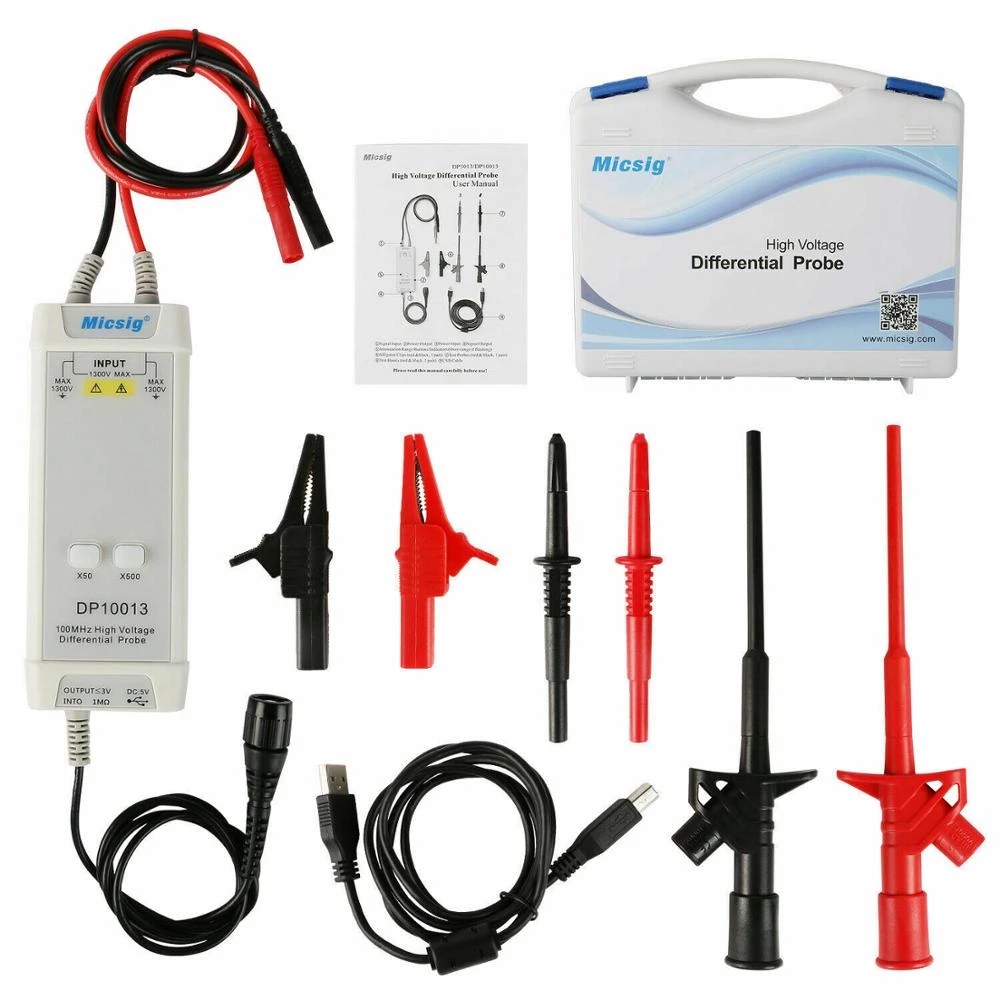 2025Micsig Oscilloscope 1300V  - đánh giá và giá High Voltage Differential Probe 100Mhz 1300V