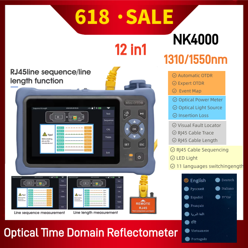 MINI OTDR 1310/1550nm 26/24dB  - đánh giá và giá Optical Time Domain Reflectometer Otdr 1310 1550Nm